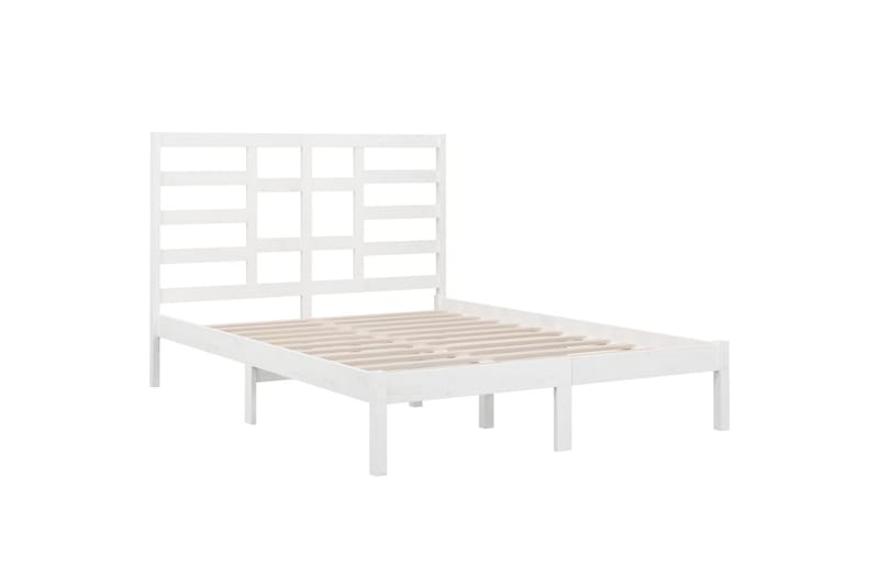 beBasic sengeramme 120x190 cm Small Double massivt træ hvid - Hvid - Møbler - Senge - Sengeramme & sengestel