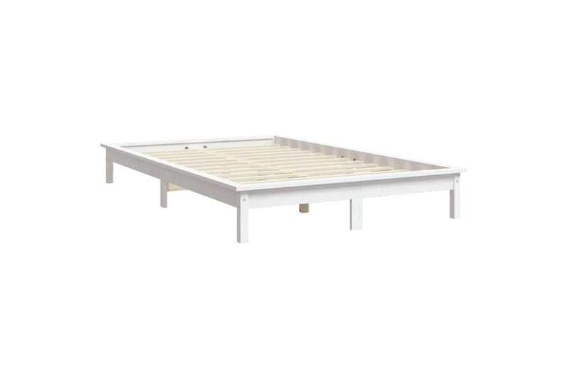 beBasic sengeramme 120x200 cm massivt fyrretræ hvid - Hvid - Møbler - Senge - Sengeramme & sengestel