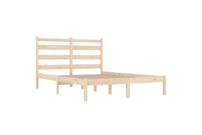 beBasic sengeramme 140x190 cm massivt fyrretræ - Brun - Møbler - Senge - Sengeramme & sengestel