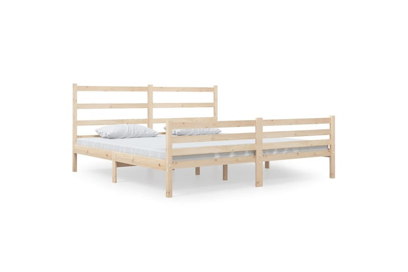 beBasic sengeramme 140x190 cm massivt fyrretræ - Brun - Møbler - Senge - Sengeramme & sengestel