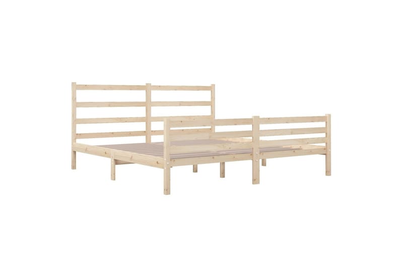 beBasic sengeramme 140x190 cm massivt fyrretræ - Brun - Møbler - Senge - Sengeramme & sengestel