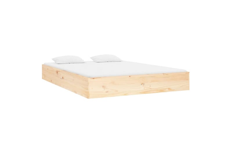 beBasic sengeramme 140x190 cm massivt træ - Brun - Møbler - Senge - Sengeramme & sengestel