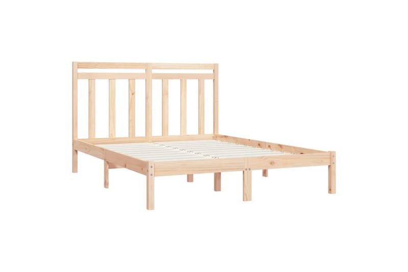 beBasic sengeramme 140x190 cm massivt træ - Brun - Møbler - Senge - Sengeramme & sengestel