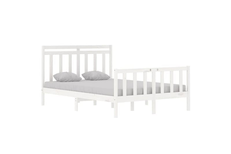 beBasic sengeramme 140x190 cm massivt træ hvid - Hvid - Møbler - Senge - Sengeramme & sengestel