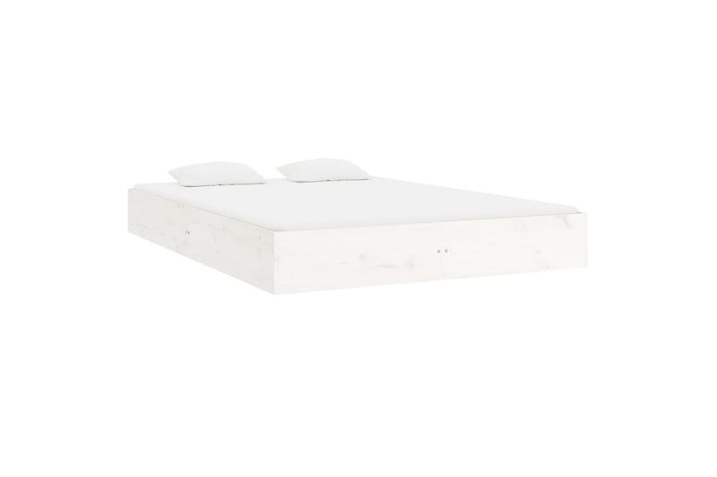 beBasic sengeramme 150x200 cm 5FT King Size massivt træ hvid - Hvid - Møbler - Senge - Sengeramme & sengestel