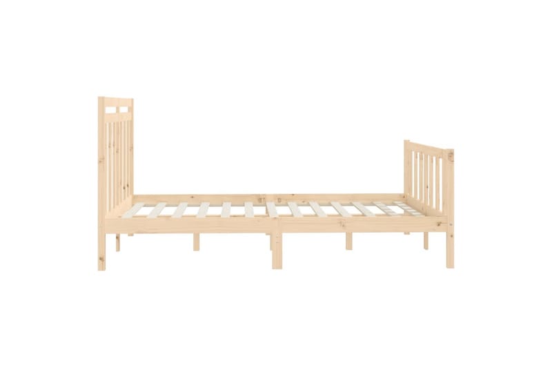 beBasic sengeramme 150x200 cm King Size massivt fyrretræ - Brun - Møbler - Senge - Sengeramme & sengestel