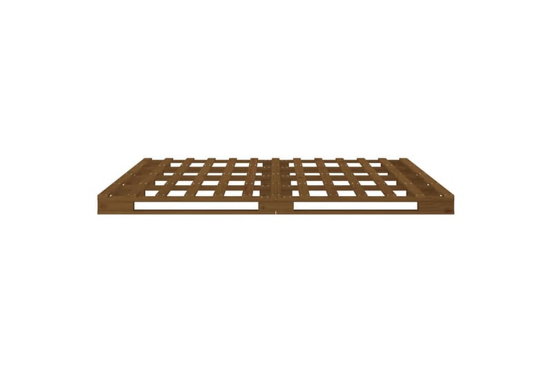 beBasic sengeramme 150x200 cm King Size massivt fyrretræ gyldenbrun - Brun - Møbler - Senge - Sengeramme & sengestel