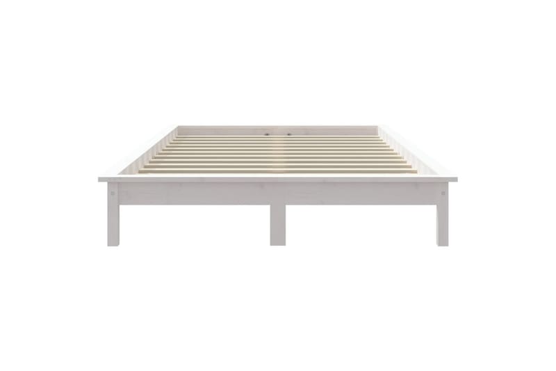 beBasic sengeramme 180x200 cm Super King massivt fyrretræ hvid - Hvid - Møbler - Senge - Sengeramme & sengestel