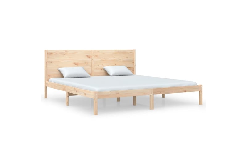 beBasic sengeramme 180x200 cm Super King massivt træ - Brun - Møbler - Senge - Sengeramme & sengestel