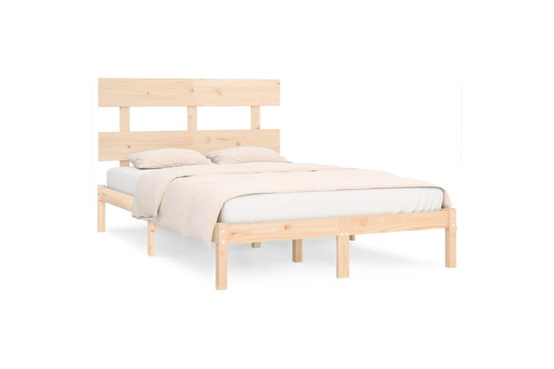 beBasic sengeramme 180x200 cm Super King massivt træ - Brun - Møbler - Senge - Sengeramme & sengestel