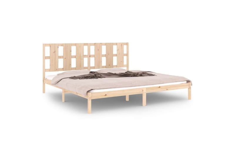 beBasic sengeramme 180x200 cm Super King massivt træ - Brun - Møbler - Senge - Sengeramme & sengestel