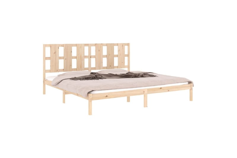 beBasic sengeramme 180x200 cm Super King massivt træ - Brun - Møbler - Senge - Sengeramme & sengestel