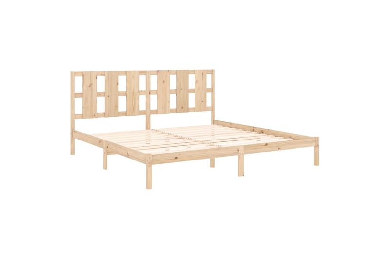 beBasic sengeramme 180x200 cm Super King massivt træ - Brun - Møbler - Senge - Sengeramme & sengestel