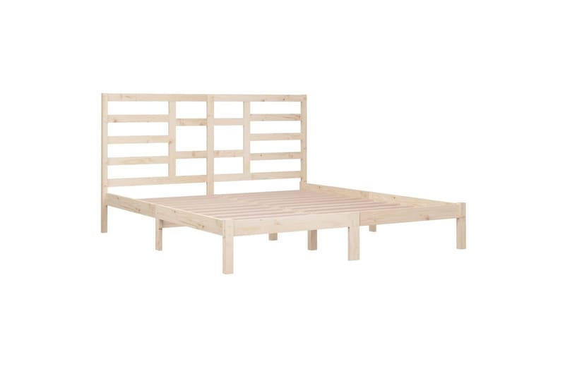 beBasic sengeramme 180x200 cm Super King massivt træ - Brun - Møbler - Senge - Sengeramme & sengestel