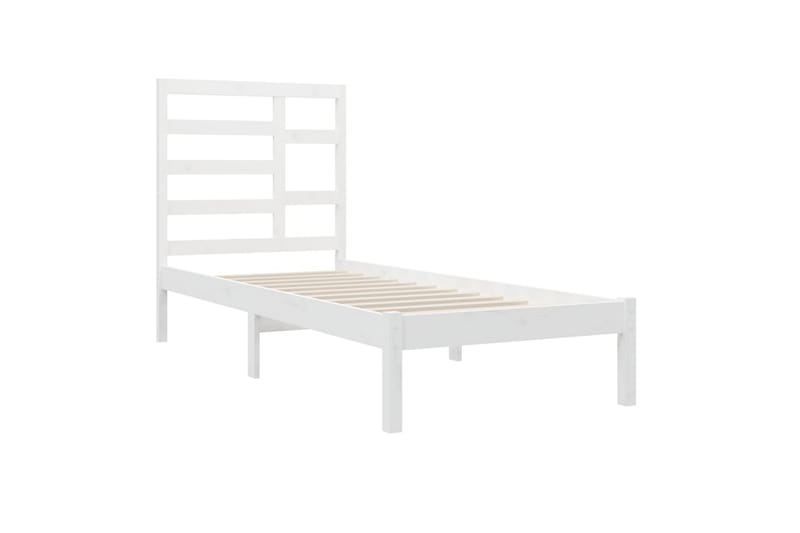 beBasic sengeramme 75x190 cm Small Single massivt træ hvid - Hvid - Møbler - Senge - Sengeramme & sengestel