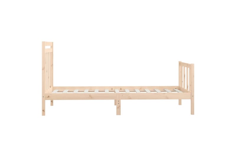 beBasic sengeramme 90x200 cm massivt fyrretræ - Brun - Møbler - Senge - Sengeramme & sengestel