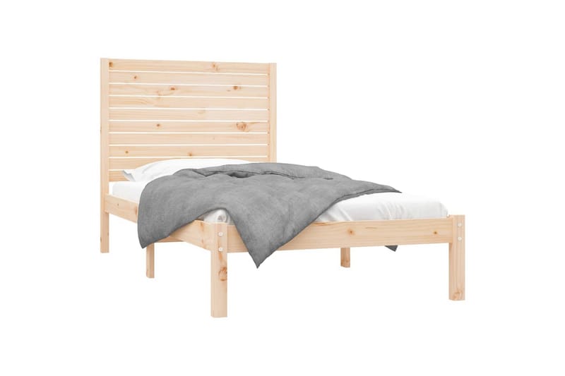 beBasic sengeramme 90x200 cm massivt træ - Brun - Møbler - Senge - Sengeramme & sengestel