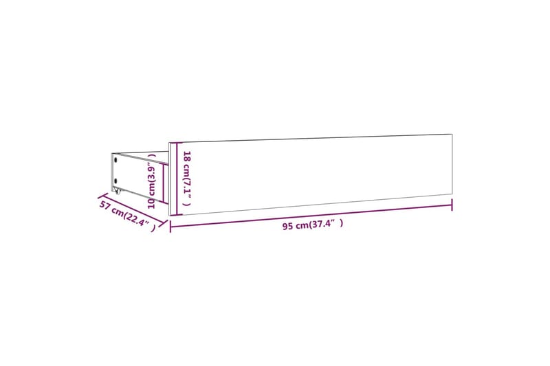 beBasic sengeramme med skuffer 120x200 cm - Brun - Møbler - Senge - Sengeramme & sengestel