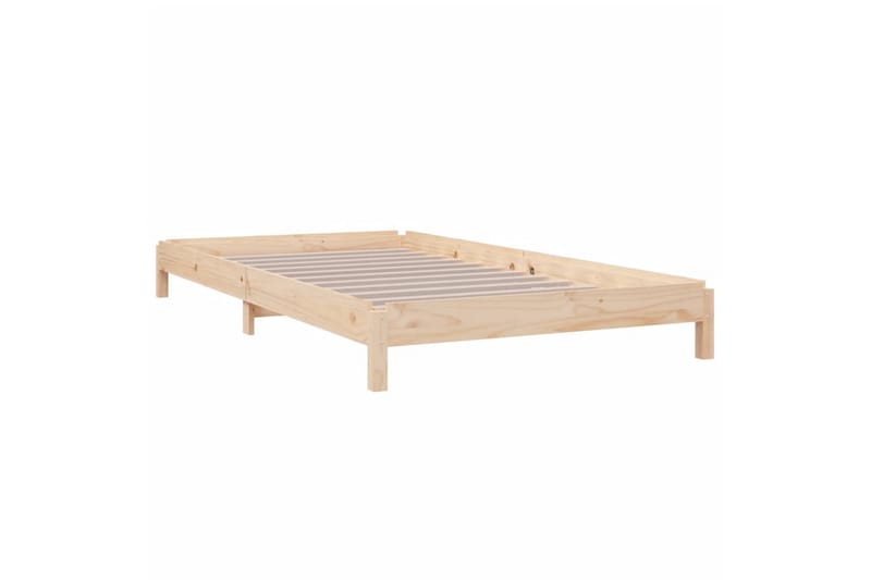 beBasic stabelbar seng 90x200 cm massivt fyrretræ - Brun - Møbler - Senge - Sengeramme & sengestel