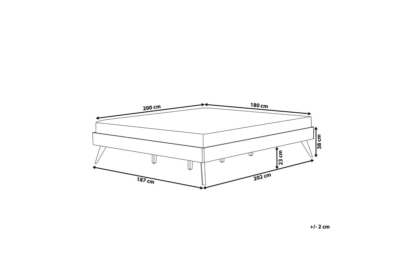 Benedik Sengeramme 180x200 cm - Hvid - Møbler - Senge - Sengeramme & sengestel