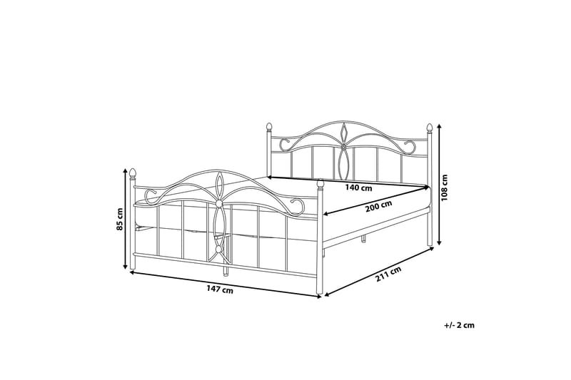 Antlia Boksseng 140x200 cm - Sort - Møbler - Senge - Boxmadras & boxseng