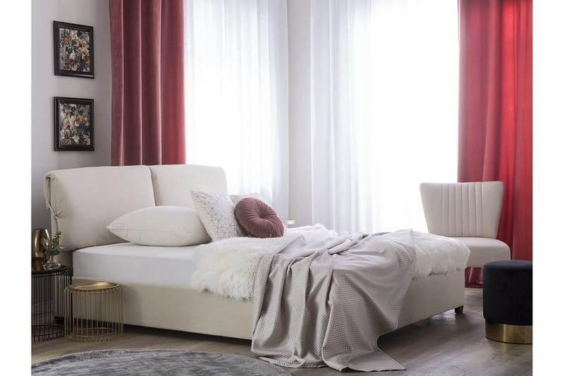 Belfort Dobbelt seng 180 | 200 cm - Beige - Møbler - Senge - Boxmadras & boxseng