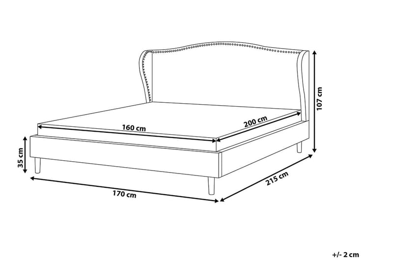 Colmar Dobbelt seng 160 | 200 cm - Beige - Møbler - Senge - Boxmadras & boxseng