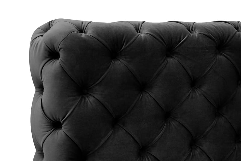 Chesterfield Komplet Sengesæt Sengeramme med Madras 160x200 cm - Sort - Møbler - Senge - Komplet sengepakke