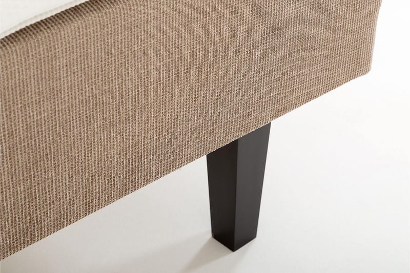 Viken Bas Rammel 180x200cm - Beige, Konade Ekben - Dobbeltsenge - Boxmadras & boxseng