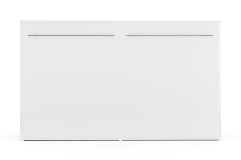Compact Sengekabinet Horisontal Udtrækkelig Væg Seng 120x200 cm - Hvid - Møbler - Senge - Gæsteseng & ekstraseng - Sengeskab