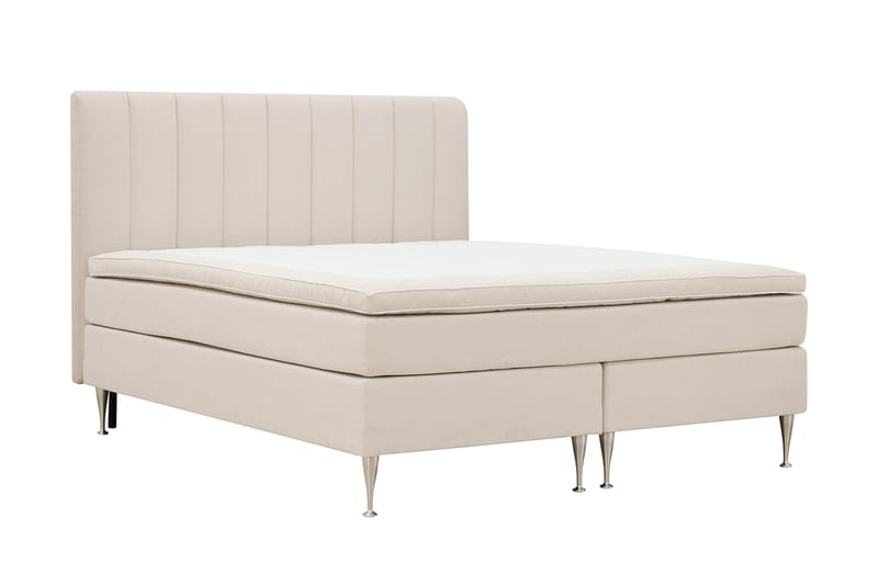 Hilton High Komplet Sengepakke 180x200 cm - Lys beige - Møbler - Senge - Komplet sengepakke