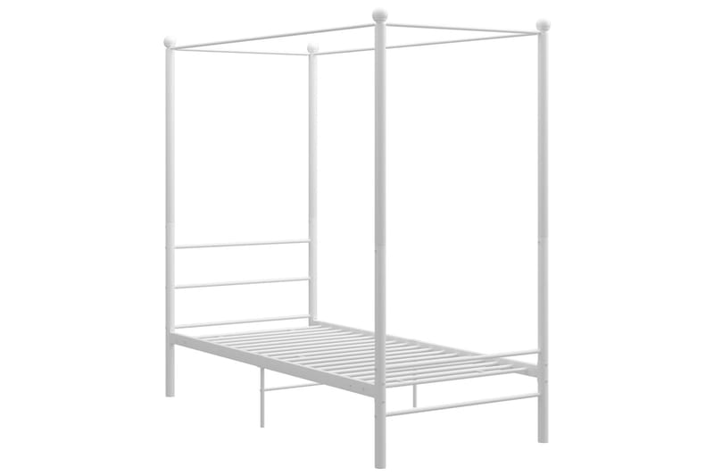 sengestel til himmelseng 100x200 cm metal hvid - Hvid - Møbler - Senge - Himmelseng