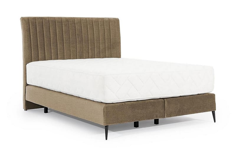 Katsuo Sengepakke Boksseng 160x200 cm - Beige - Møbler - Senge - Komplet sengepakke