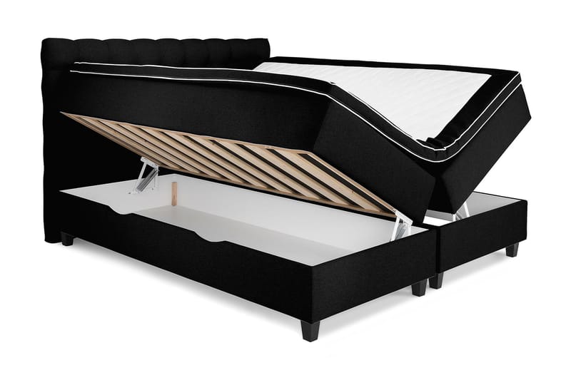 Royal Box Bed 160x200 - Sort - Møbler - Senge - Seng med opbevaring