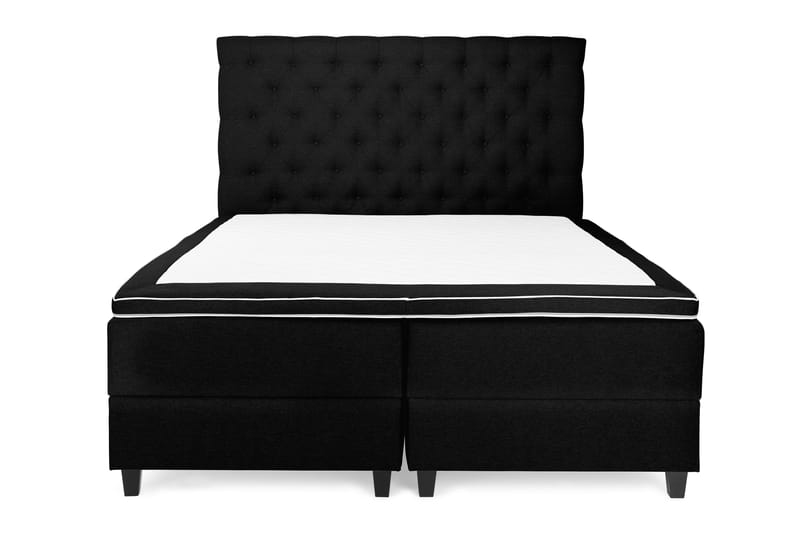 Royal Box Bed Komplet Sengepakke 160x200 - Sort - Møbler - Senge - Seng med opbevaring