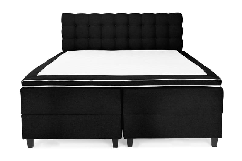 Royal Box Bed Komplet Sengepakke 160x200 - Sort - Møbler - Senge - Seng med opbevaring