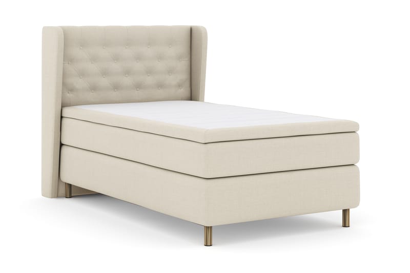 Select No 4 Komplet Sengepakke 120x200 Fast - Beige/Kobber - Møbler - Senge - Komplet sengepakke