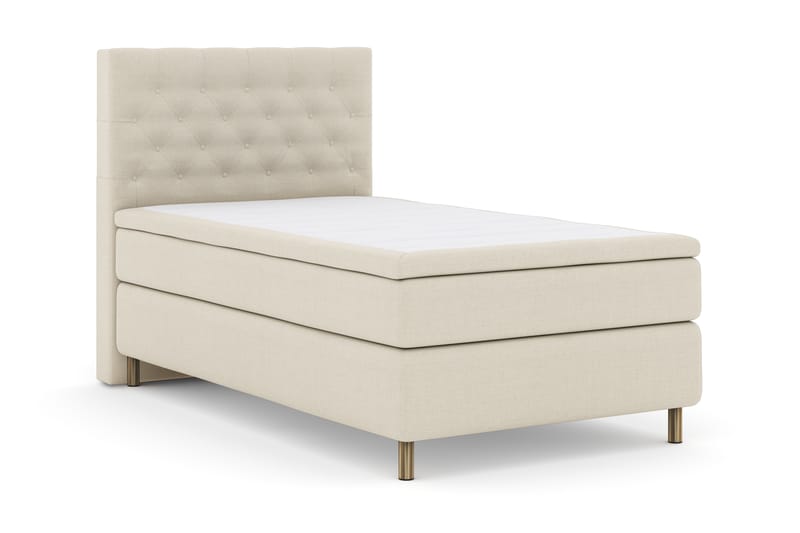 Select No 4 Komplet Sengepakke 120x200 Fast - Beige/Kobber - Møbler - Senge - Komplet sengepakke