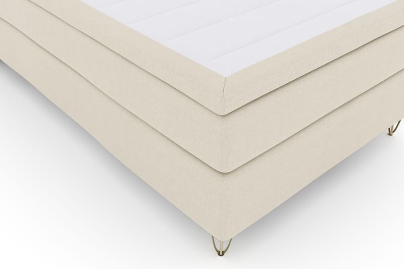 Select No 4 Komplet Sengepakke 120x200 Fast - Beige/Metal V-form - Møbler - Senge - Komplet sengepakke