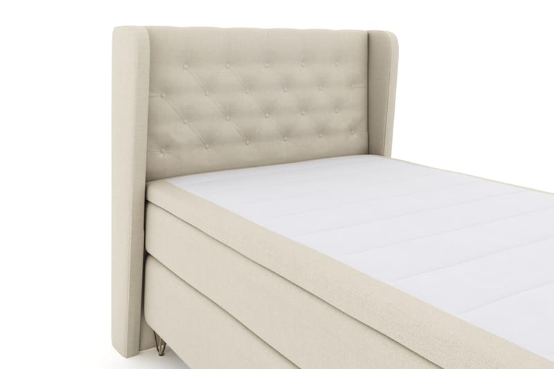 Select No 4 Komplet Sengepakke 120x200 Fast - Beige/Metal V-form - Møbler - Senge - Komplet sengepakke