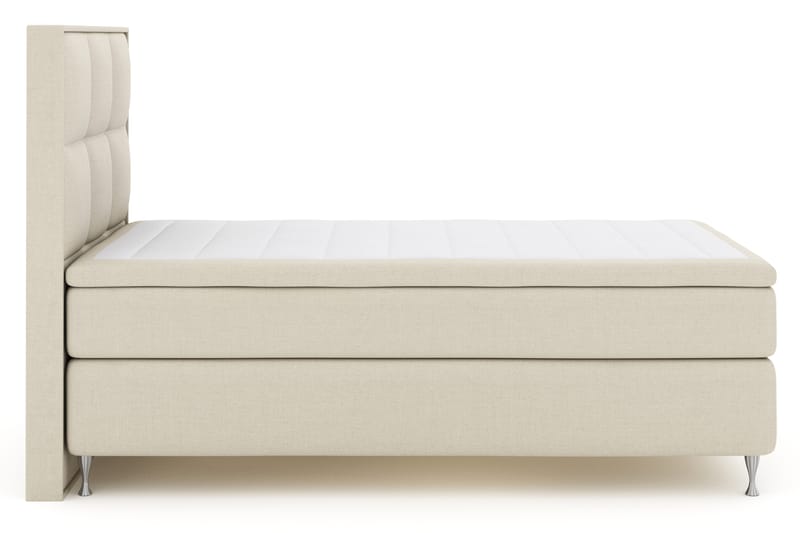 Select No 4 Komplet Sengepakke 120x200 Fast - Beige/Sølv - Møbler - Senge - Komplet sengepakke