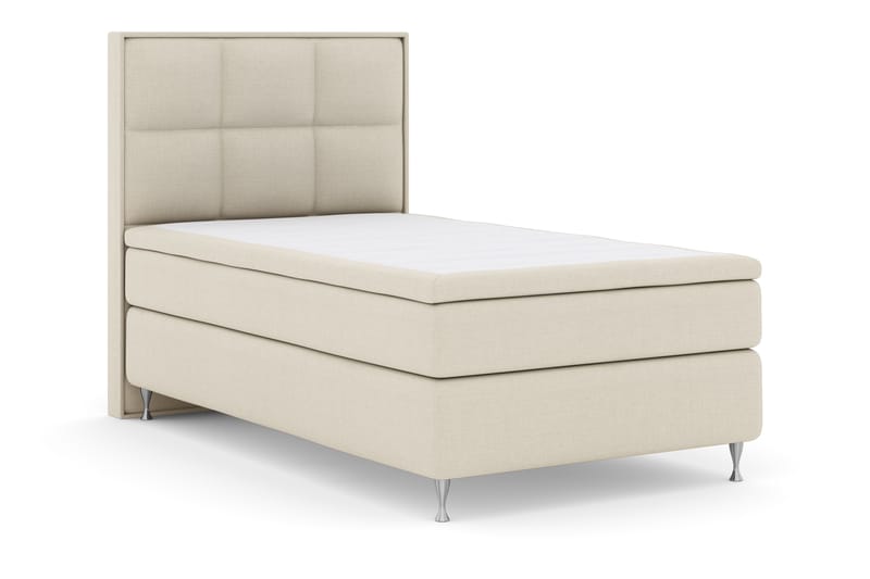 Select No 4 Komplet Sengepakke 120x200 Fast - Beige/Sølv - Møbler - Senge - Komplet sengepakke