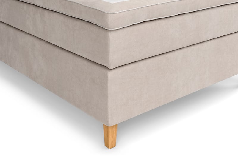 Celine kontinentalseng 120x200cm - Beige / velour - Møbler - Senge - Komplet sengepakke