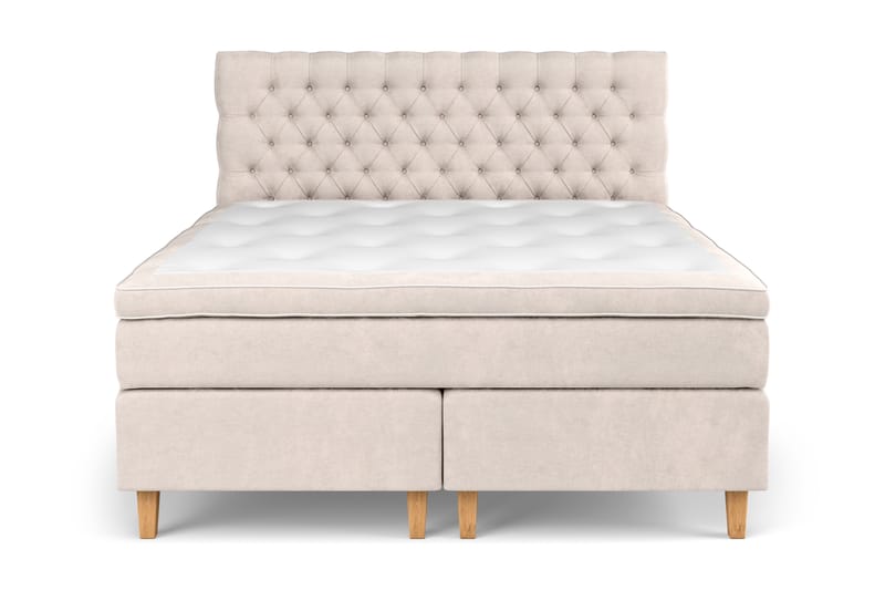 Celine Sengepakke 180x200cm - Beige / velour - Møbler - Senge - Komplet sengepakke