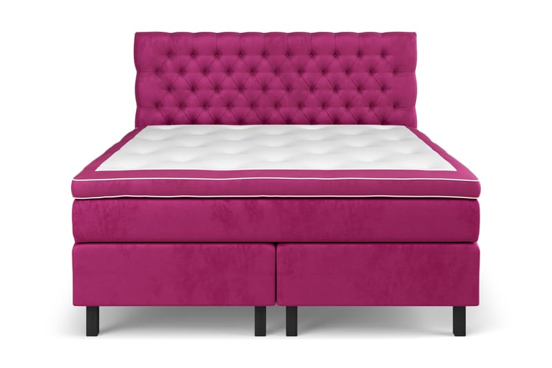 Celine Sengepakke 180x200cm - Pink / Velour - Møbler - Senge - Komplet sengepakke