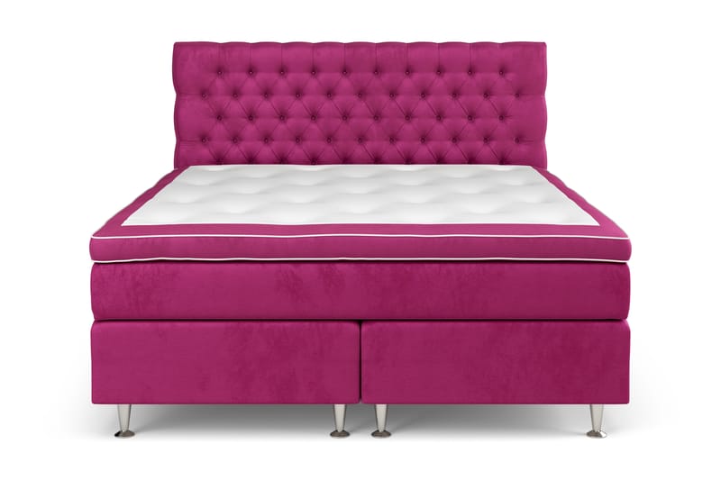 Celine Sengepakke 180x200cm - Pink / Velour - Møbler - Senge - Komplet sengepakke