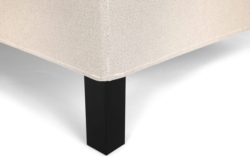 Lucky Komplet Sengepakke 180x200 Polyeter Diamant Sengegavl - Beige - Møbler - Senge - Komplet sengepakke