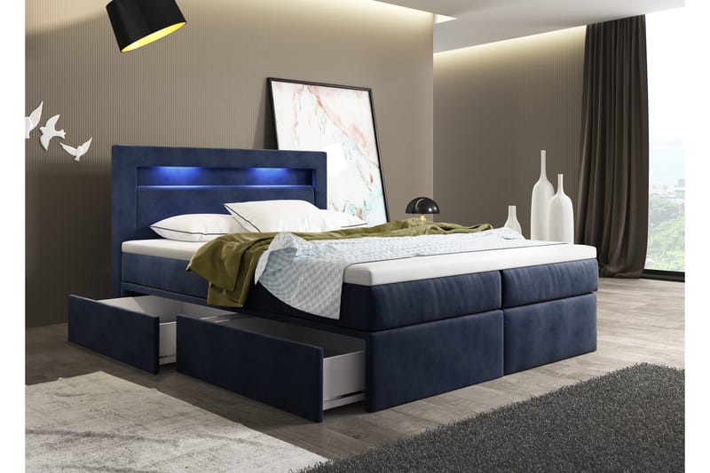 Oscar sengepakke 160x200cm - Komplet sengepakke - Kontinentalsenge - Dobbeltsenge - Familieseng