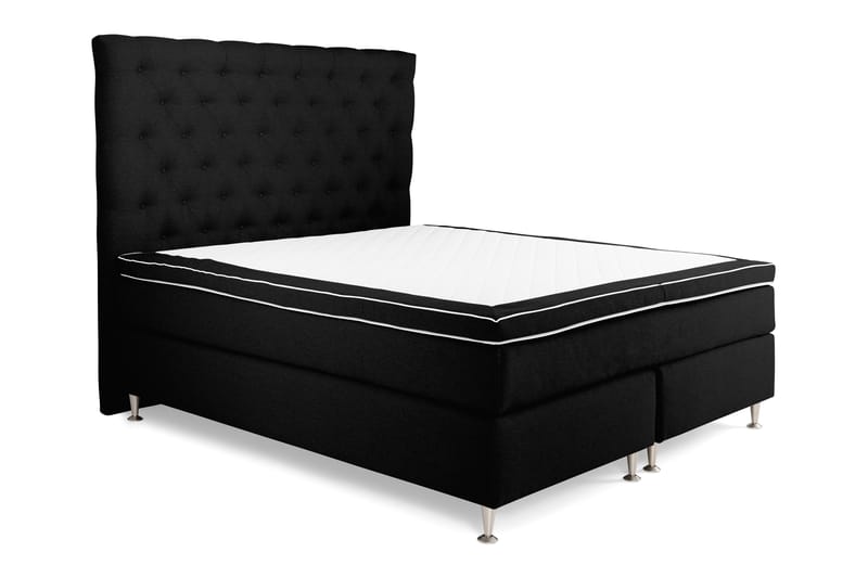 Royal King Size Komplet Sengepakke 160x200 - Sort - Møbler - Senge - Kontinentalsenge