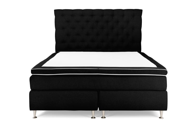 Royal King Size Komplet Sengepakke 160x200 - Sort - Møbler - Senge - Kontinentalsenge